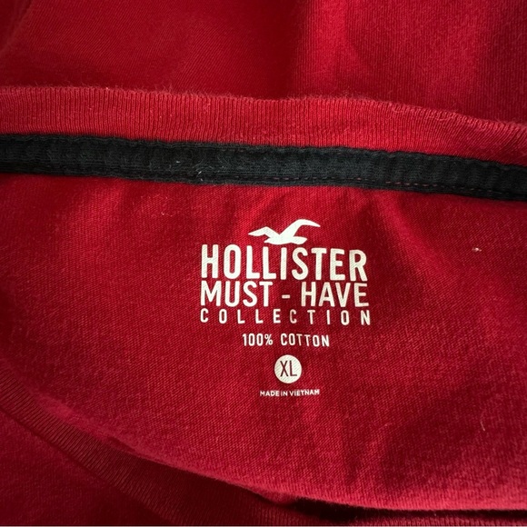Hollister Men’s Basic Red Flying Seagull Short Sleeve Tee - Picture 5 of 5